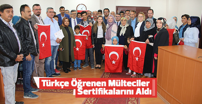 Türkçe Öğrenen Mülteciler Sertifikalarını Aldı