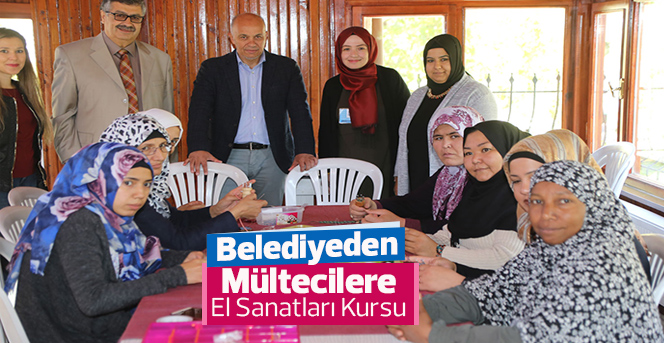 Belediyeden Mültecilere El Sanatları Kursu