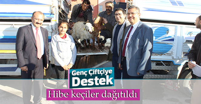 Genç Çiftçilere Keçileri Teslim Edildi