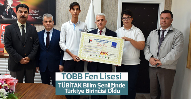 TOBB Fen Lisesi, TÜBİTAK Bilim Şenliğinde Türkiye Birincisi