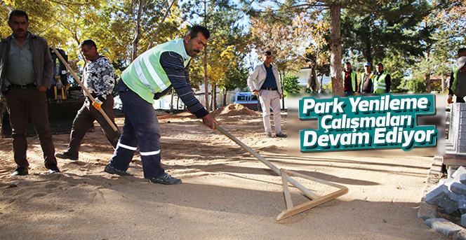 Park Yenileme Çalışmaları Devam Ediyor