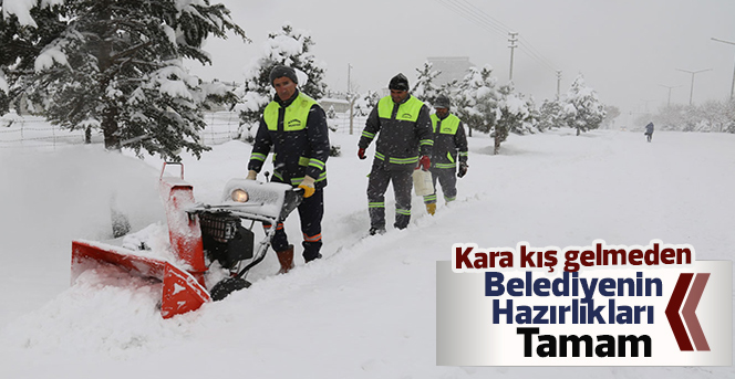 Karaman Belediyesi Kış Hazırlıklarını Tamamladı