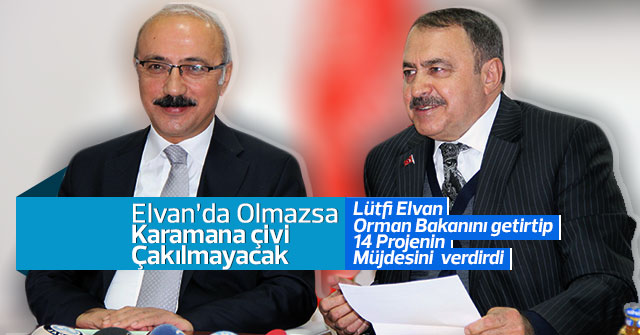 Lütfi Elvan 14 Projeyle geldi.