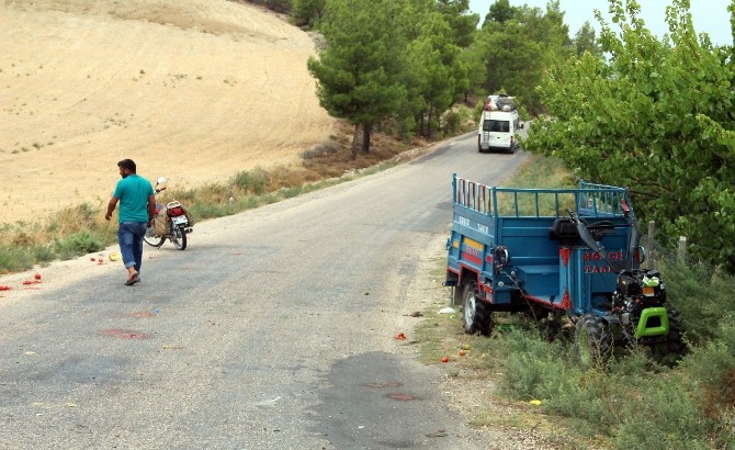 Tarım Aracı Devrildi: 2 Yaralı