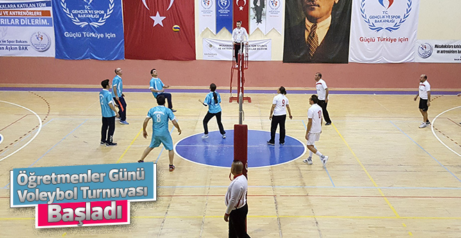 Öğretmenler Günü Voleybol Turnuvası Başladı