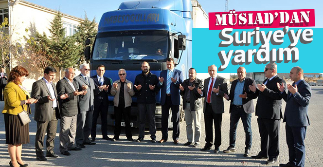 Karaman’dan Suriye'ye bir tır dolusu gıda yardımı