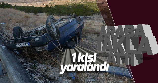 Karaman’da trafik kazası: 1 yaralı