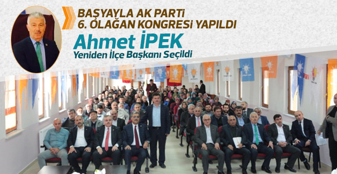 Başyayla Ak Parti 6. Olağan Kongresi Yapıldı