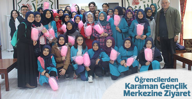 Öğrencilerden Karaman Gençlik Merkezine Ziyaret