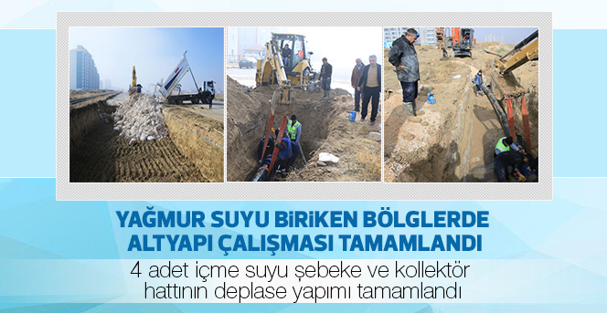 Yağmur Suyu Biriken Bölglerde Altyapı Çalışması Tamamlandı