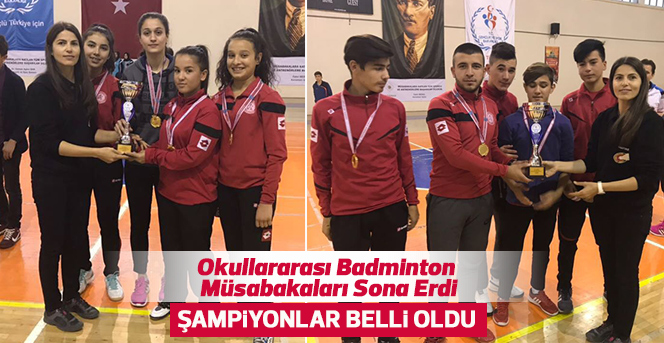 Okullararası Badminton Müsabakaları Sona Erdi