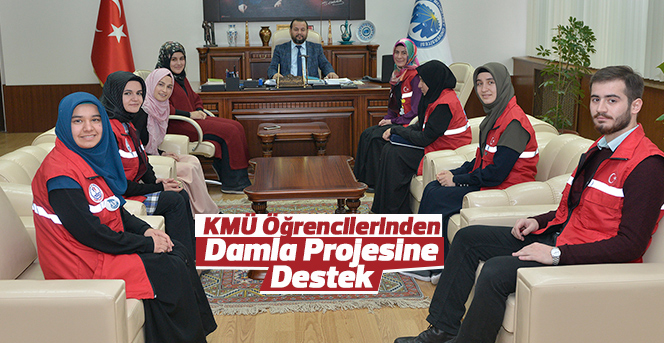 KMÜ Öğrencilerinden Damla Projesine Destek