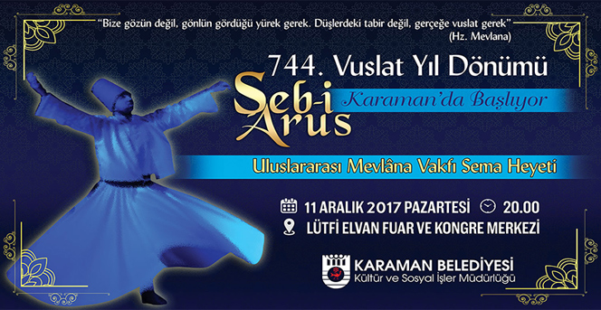 Şeb-İ Arus Törenleri Karaman’dan Başlıyor