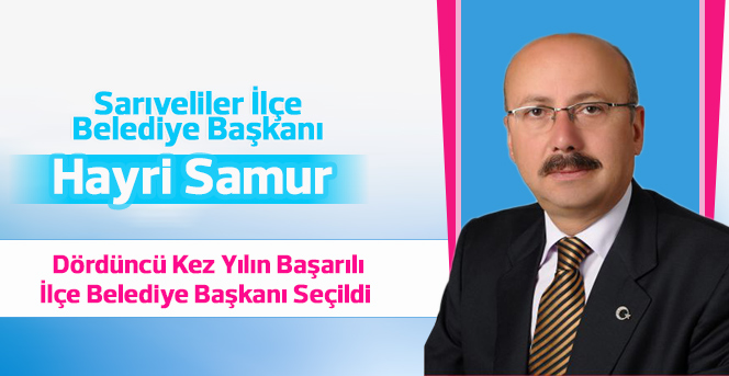 Hayri Samur, dördüncü kez yılın belediye başkanı seçildi