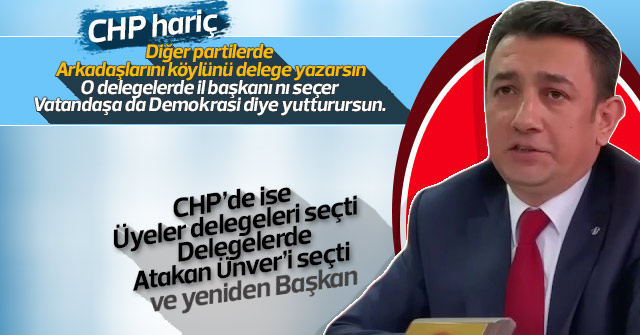 CHP İl kongresi Yapıldı. ikinci Atakan Ünver dönemi,