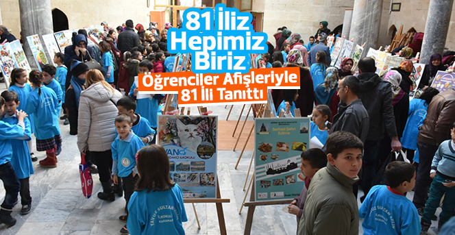 Öğrenciler Afişleriyle 81 İli Tanıttı