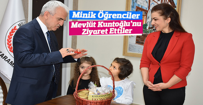 Minik Öğrenciler Mevlüt Kuntoğlu’nu Ziyaret Ettiler