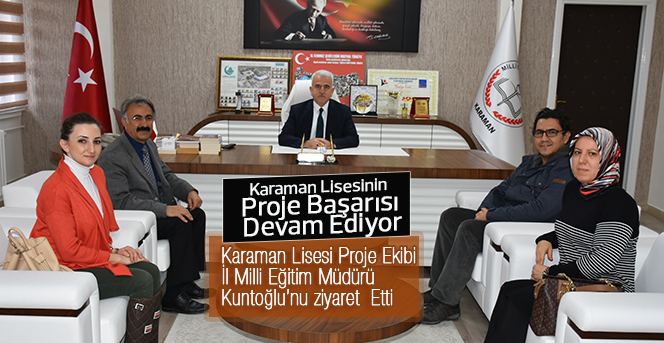 Karaman Lisesinin Proje Başarısı Devam Ediyor