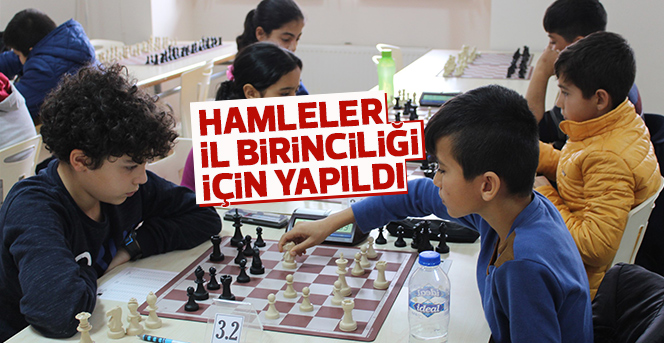 Okul Sporlarında Hamleler İl Birinciliği İçin Yapıldı