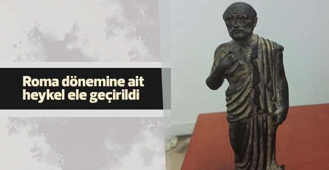 Roma dönemine ait heykel ele geçirildi