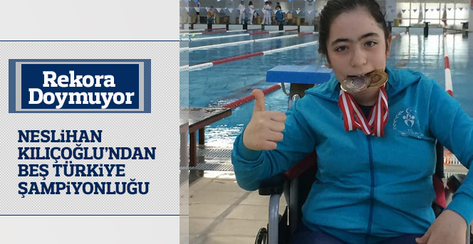 Neslihan Kılıçoğlu’ndan Beş Türkiye Şampiyonluğu