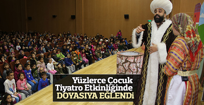 Yüzlerce Çocuk Tiyatro Etkinliğinde Doyasıya Eğlendi