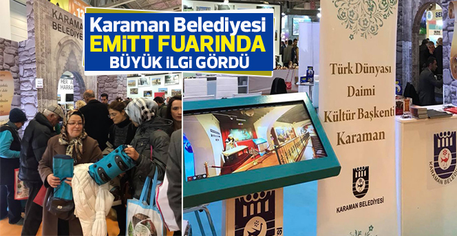 Karaman Belediyesi Emitt Fuarında Büyük İlgi Gördü