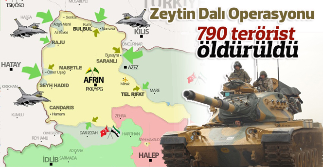 Etkisiz hale getirilen terörist sayısı 790’a yükseldi