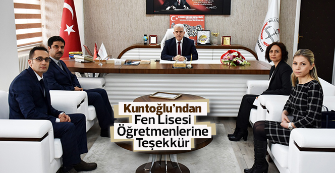 Kuntoğlu’ndan Fen Lisesi Öğretmenlerine Teşekkür