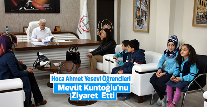 Öğrenciler Mevüt Kuntoğlu’nu ziyaret etti