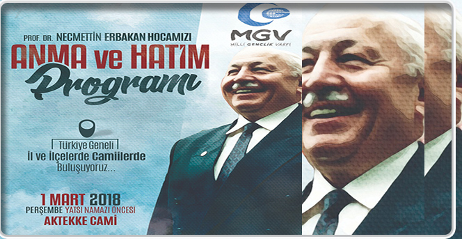 Prof. Dr. Necmettin Erbakan Hocamızı Anma ve Hatim Programı