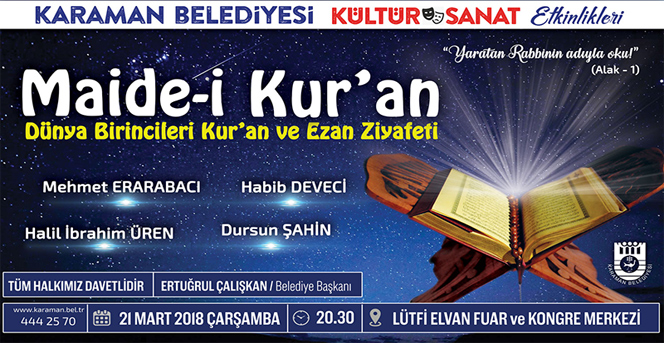 Ünlü Müezzin Ve Hafızlar Karamanlılarla Buluşuyor