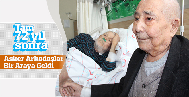 Asker arkadaşları 72 yıl sonra hastanede karşılaştı