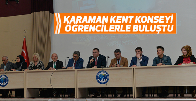 Karaman Kent Konseyi Öğrencilerle Buluştu