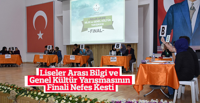 Liseler Arası Bilgi Yarışmasının Finali Nefes Kesti