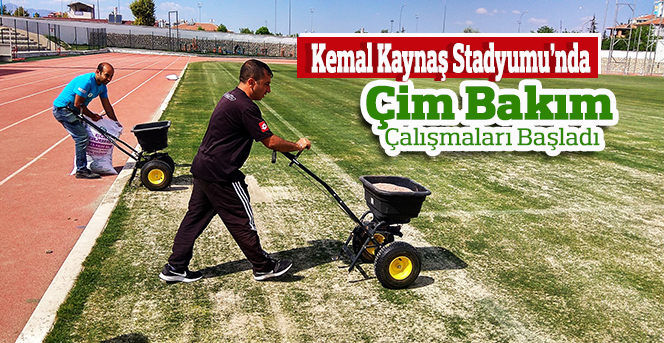 Kemal Kaynaş Stadyumu’nun Çimleri Bakıma Alındı