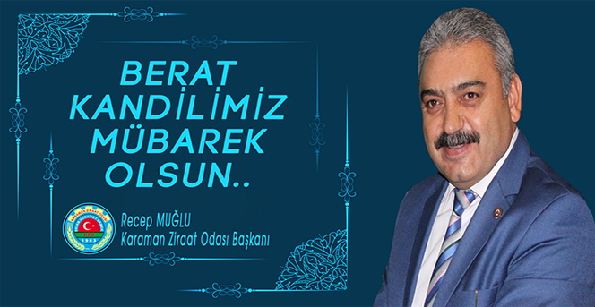 Recep MUĞLU Berat Kandili kutlama mesajı