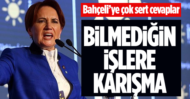 Akşener’den Bahçeli’ye çok sert cevap!