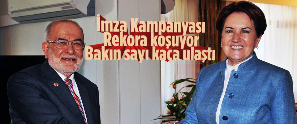 imza verme işlemi sürüyor… İşte son durum