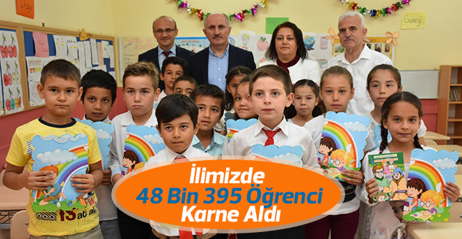 İlimizde 48 Bin 395 Öğrenci Karne Aldı