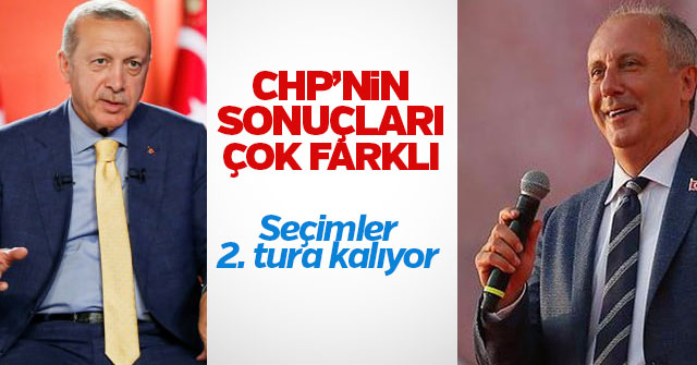 CHP'nin sonuçları çok farklı