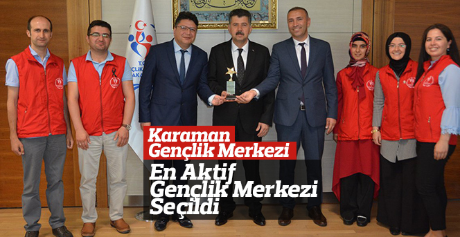 Karaman Gençlik Merkezi’ne Ödül