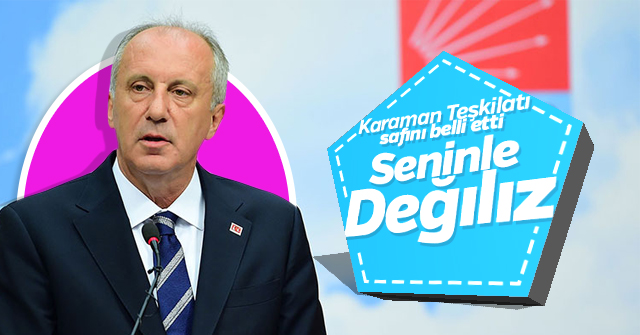 CHP Karaman Teşkilatı safını belli etti.