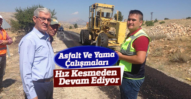 Asfalt Ve Yama Çalışmaları Hız Kesmeden Sürüyor