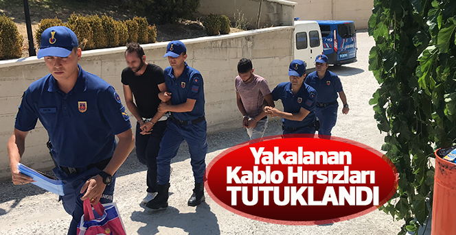 Karaman’da kablo çaldıkları ileri sürülen 2 şahıs tutuklandı