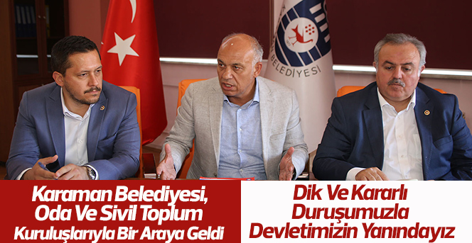 Karaman Belediyesi, Sivil Toplum Kuruluşlarıyla Bir Araya Geldi