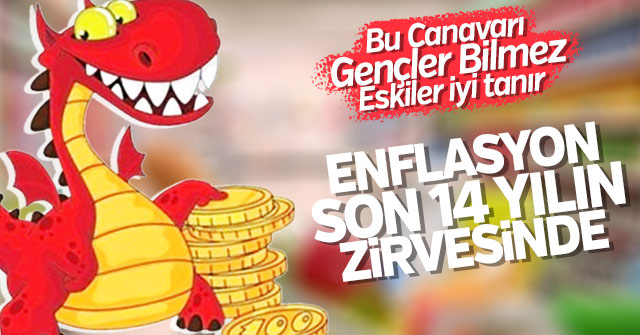 Enflasyonda sert yükseliş! 14 Yılın zirvesinde