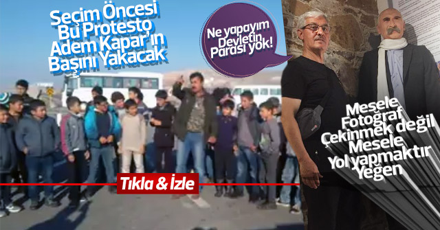 Ova Köylüler Adem Kapar’ı Protesto ettiler