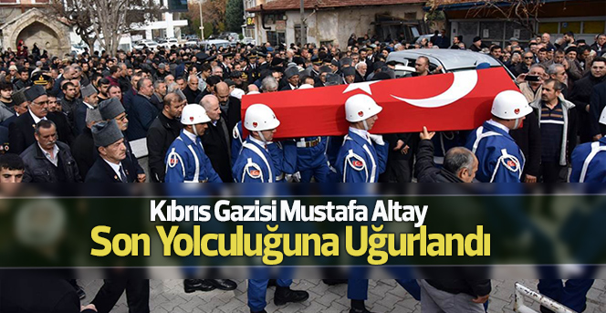 Kıbrıs gazi son yolculuğu uğurlandı