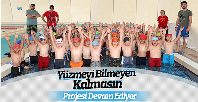 Karaman’da “Yüzmeyi bilmeyen kalmasın” projesi devam ediyor